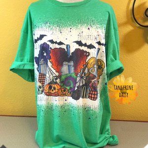 NEW ADULT UNISEX LARGE Handmade "Hocus Pocus Drinks" Tee